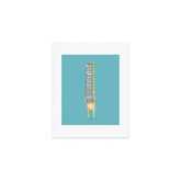 A Book Lover (blue) Art Print