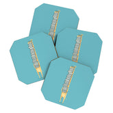 A Book Lover (blue) Coaster
