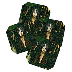1921 Classical Masterpiece 'Flowers and Flames' by Kay Nielsen Coaster