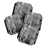 A Book Lover's Dream - Cincinnati Public Library black and white photographs / black and white photo Coaster