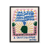 "The Criativity" Sketch Framed Canvas Print