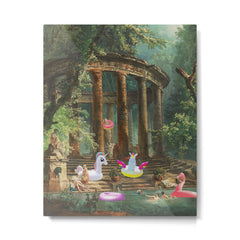 18th Century Pool Party Metal Print