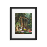 18th Century Pool Party Framed Art Print