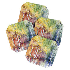 4 Season watercolor collection - summer Coaster