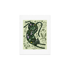 A Cat in the Wildflowers Art Print
