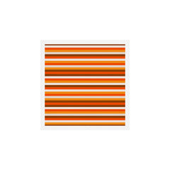 70s Fine Stripes in Retro Orange and Brown Art Print