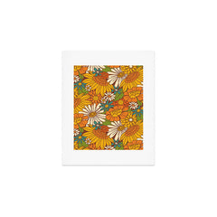 70s Retro Floral Art Print