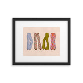 1970s Bellbottom Bliss Retro Fashion Framed Art Print