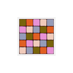 1970s Disco Dancefloor Checkerboard Pattern Art Print