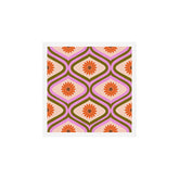 70s Disco Daisy Flower Pattern Art Print