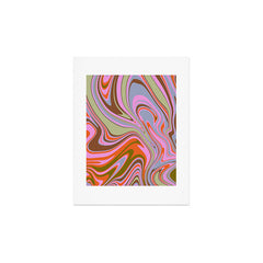 70s Psychedelic Swirl Art Print