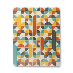 1970s Colors Mid Century Modern Geometric Pattern Metal Print