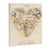 "A Map of the Open Country of a Woman's Heart" by D. W. Kellogg (c. 1833-1842) Canvas Print