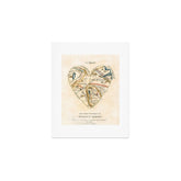 "A Map of the Open Country of a Woman's Heart" by D. W. Kellogg (c. 1833-1842) Art Print