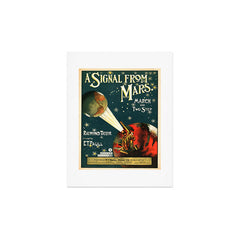"A Signal from Mars": sheet music cover, 1901 Art Print