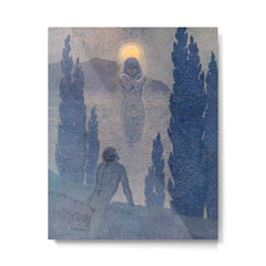 "As I see my soul reflected in Nature" (Margaret C. Cook, Leaves of Grass, 1913) Metal Print