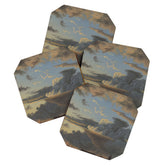 "Cloud Study" by Knud Baade, 1838 Coaster