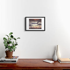"Cloud Study" by Knud Baade, 1838 Framed Art Print