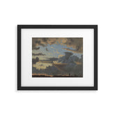 "Cloud Study" by Knud Baade, 1838 Framed Art Print