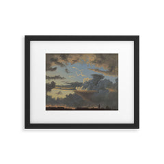 "Cloud Study" by Knud Baade, 1838 Framed Art Print