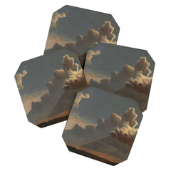 "Cloud Study" by Knud Baade, circa 1830s Coaster
