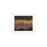 "Cloud Study over Landscape" by Knud Baade, 1838 Art Print