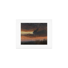 "Cloud Study over Poplars" by Knud Baade, circa 1830s-1840s Art Print