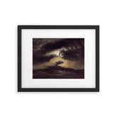 "Clouds in Moonlight" by Knud Baade, 1843 Framed Art Print