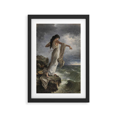 "Death of Sappho" by Miguel Carbonell Selva (1881) Framed Art Print