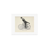 "Dismounting Over the Wheel" from "Bicycling for Ladies" by Maria E. Ward, 1896 Art Print