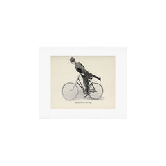 "Dismounting Over the Wheel" from "Bicycling for Ladies" by Maria E. Ward, 1896 Art Print