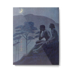 "Give me nights perfectly quiet... and I looking up at the stars" (Margaret C Cook, Leaves of Grass) Metal Print
