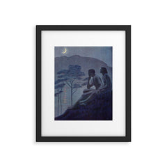 "Give me nights perfectly quiet... and I looking up at the stars" (Margaret C Cook, Leaves of Grass) Framed Art Print