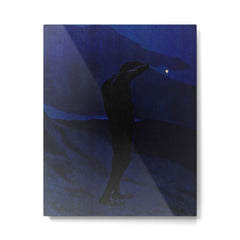 "I see... great cloud-masses... with at times half-dimm'd sadden'd far-off star" (Margaret C. Cook) Metal Print