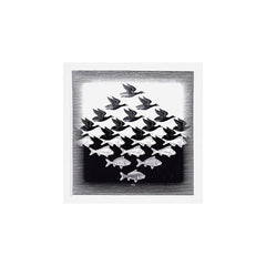 "Sky and Water I" by M.C. Escher Art Print