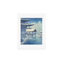 "Snow on Lake" by Hasui Kawase, 1922 Art Print