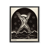 "Superman" by Rockwell Kent (1919) Framed Canvas Print