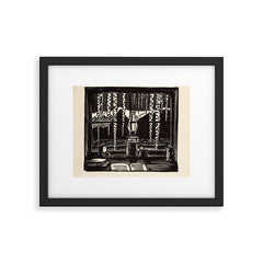 "The Cabin Window" by Rockwell Kent (1918) Framed Art Print