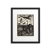 "The Fifth Day of Creation" by M.C. Escher Framed Art Print