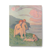 "The merriment of the two babes that crawl over the grass in the sun" Metal Print