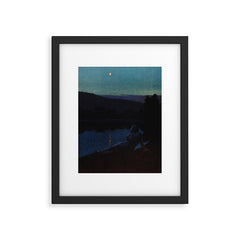 "The night follows along, with millions of suns, and sleep, and restoring darkness" (Margaret Cook) Framed Art Print