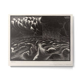 "The Second Day of Creation" by M.C. Escher Metal Print