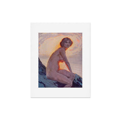"They are calm, clear, well possess'd of themselves" (Margaret C. Cook, Leaves of Grass, 1913) Art Print