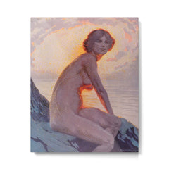 "They are calm, clear, well possess'd of themselves" (Margaret C. Cook, Leaves of Grass, 1913) Metal Print