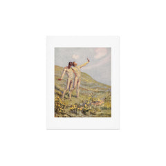 "Whose happiest days were far and away through fields, ... he and another wandering" (Margaret Cook) Art Print