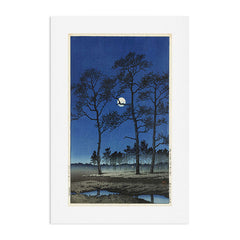 "Winter Moon at Toyamagahara" by Hasui Kawase, 1931 Art Print