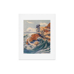 "You sea!... I behold... your crooked inviting fingers" (Margaret C. Cook, Leaves of Grass, 1913) Art Print