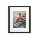 "You sea!... I behold... your crooked inviting fingers" (Margaret C. Cook, Leaves of Grass, 1913) Framed Art Print