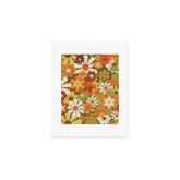 70's Retro Flowers Print Art Print