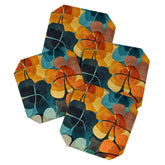 A Floral Palette of Colorful Petals Coaster